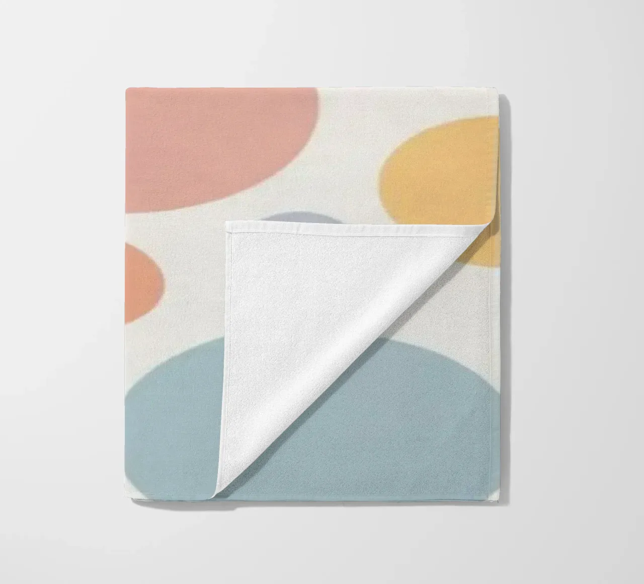 circles create a soothing pastel background telo mare da DesignDoodle