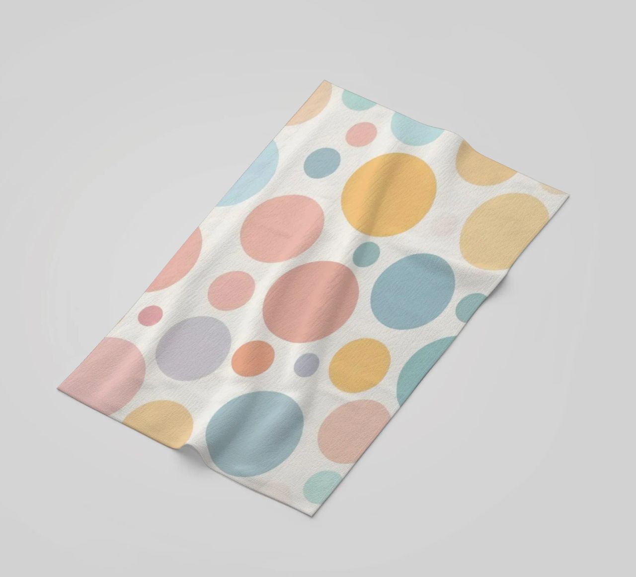 circles create a soothing  pastel background telo mare da DesignDoodle