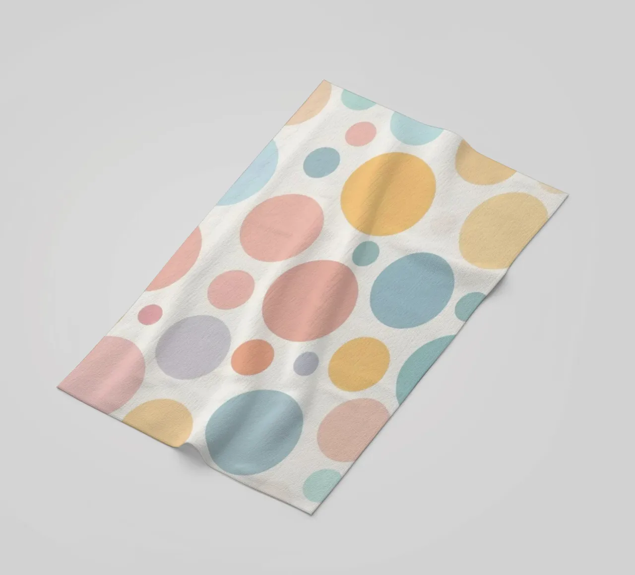 circles create a soothing  pastel background telo mare da DesignDoodle