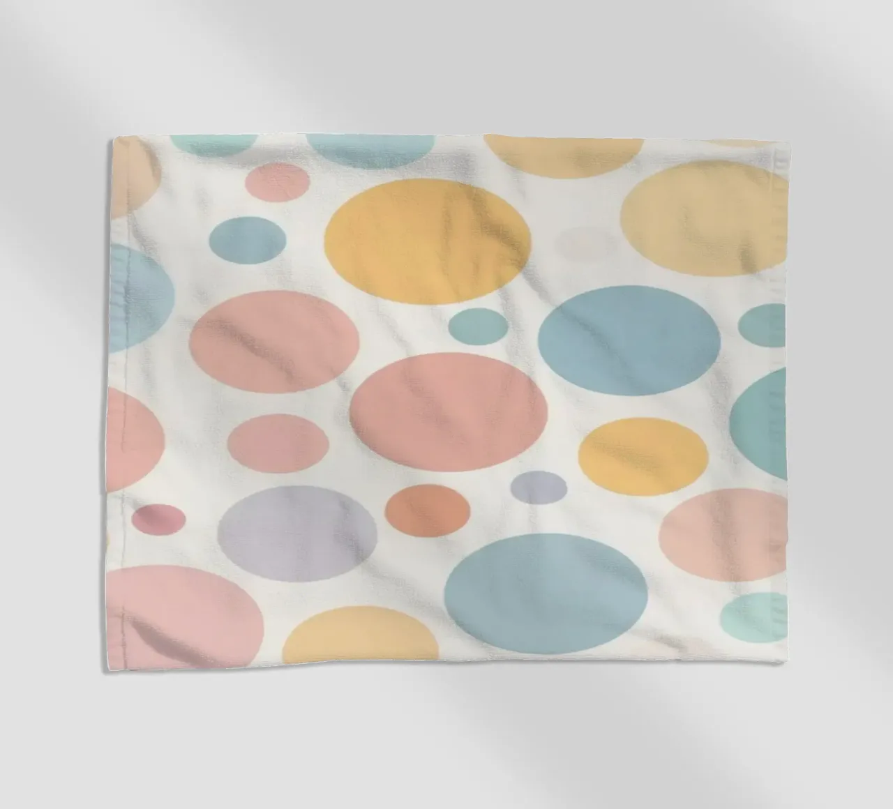 circles create a soothing pastel background telo mare da DesignDoodle