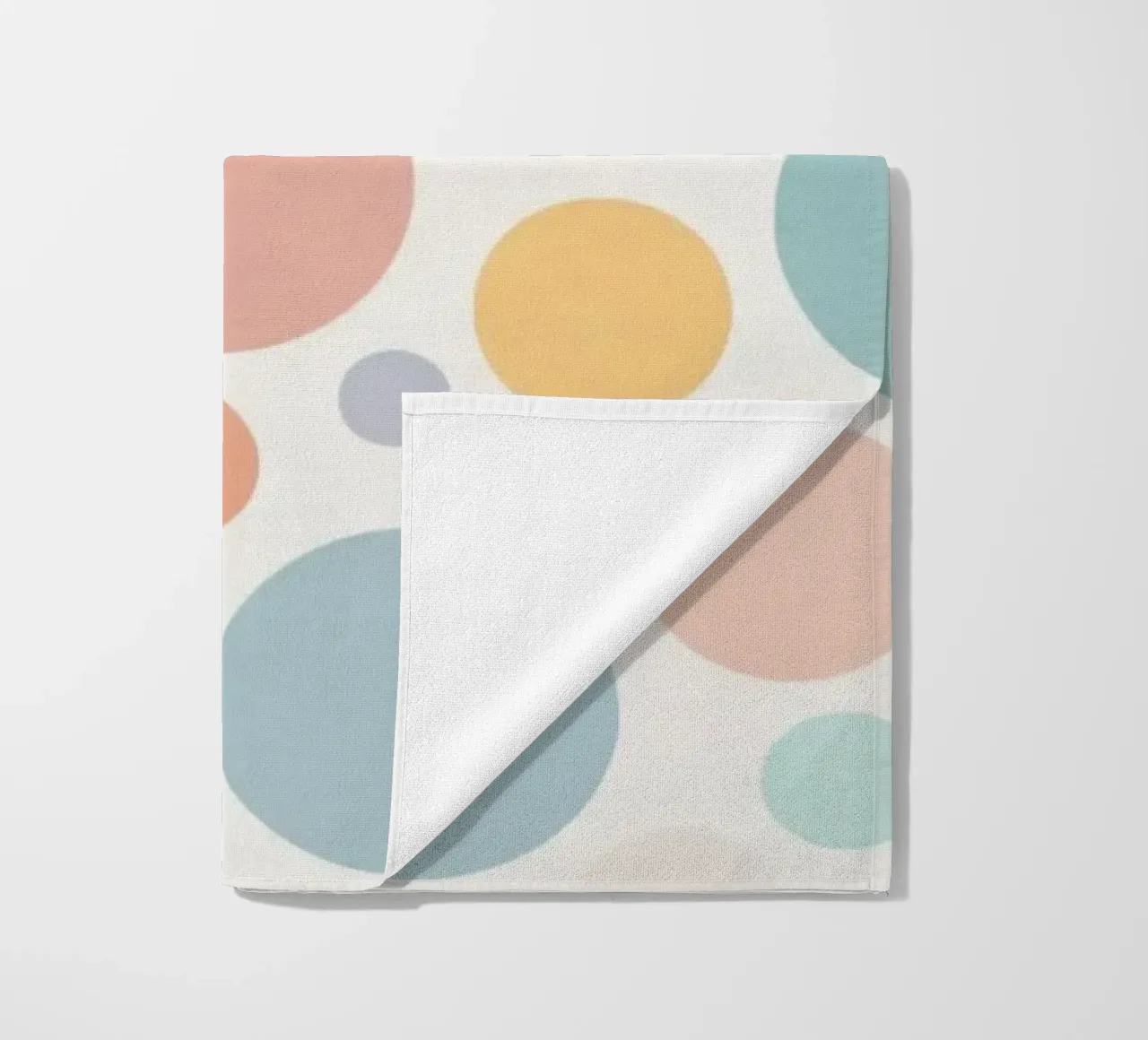 circles create a soothing pastel background telo mare da DesignDoodle