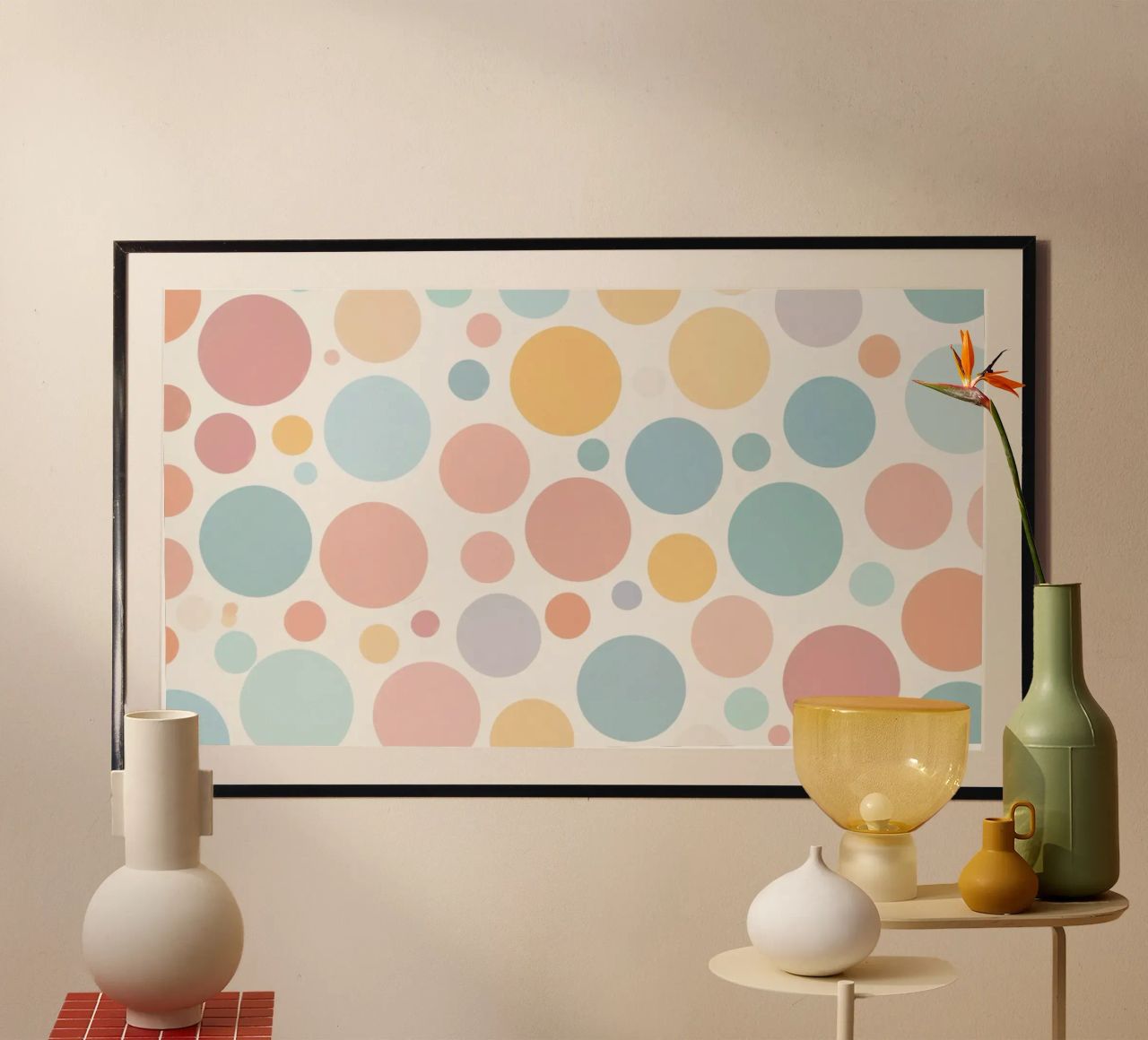 circles create a soothing  pastel background carta hahnemühle da DesignDoodle
