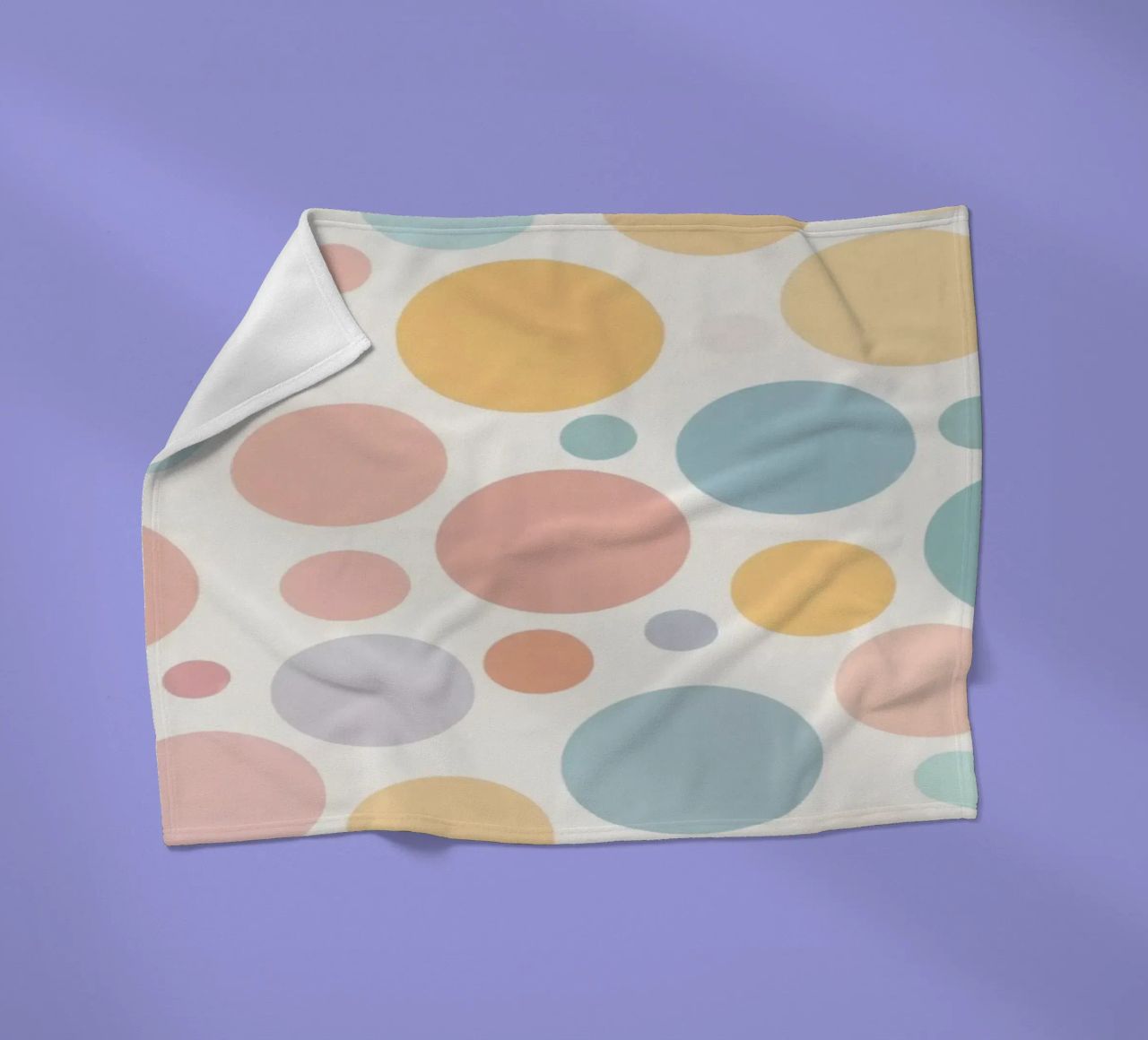 circles create a soothing  pastel background coperta in pile da DesignDoodle