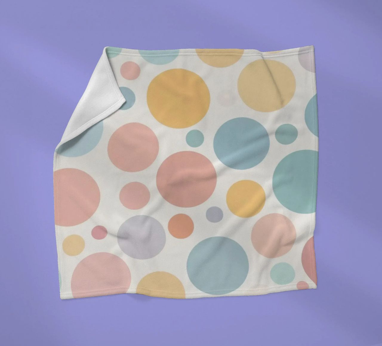 circles create a soothing  pastel background coperta in pile da DesignDoodle