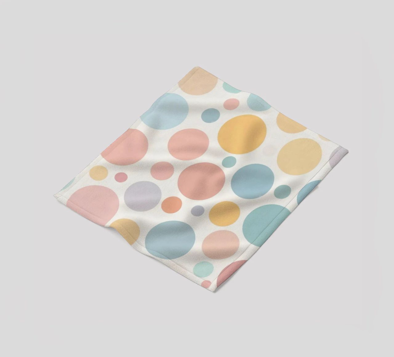 circles create a soothing  pastel background coperta in pile da DesignDoodle