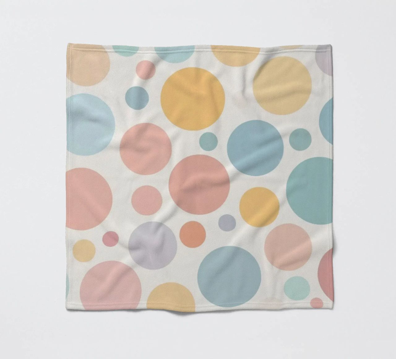 circles create a soothing  pastel background coperta in pile da DesignDoodle