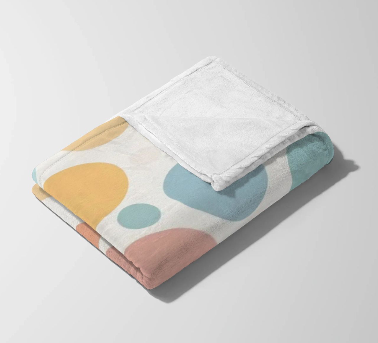 circles create a soothing  pastel background coperta in pile da DesignDoodle