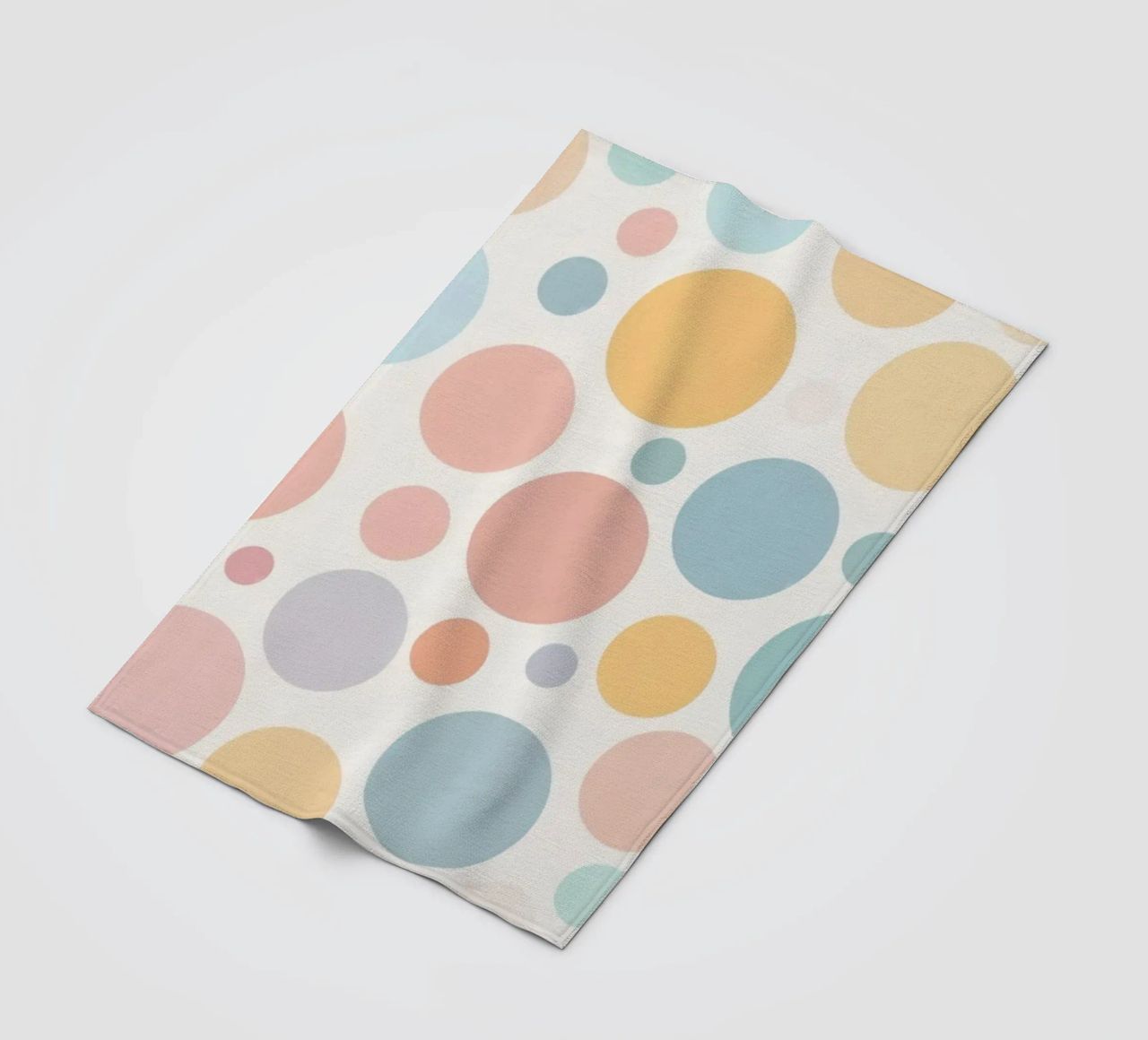 circles create a soothing  pastel background coperta in pile da DesignDoodle