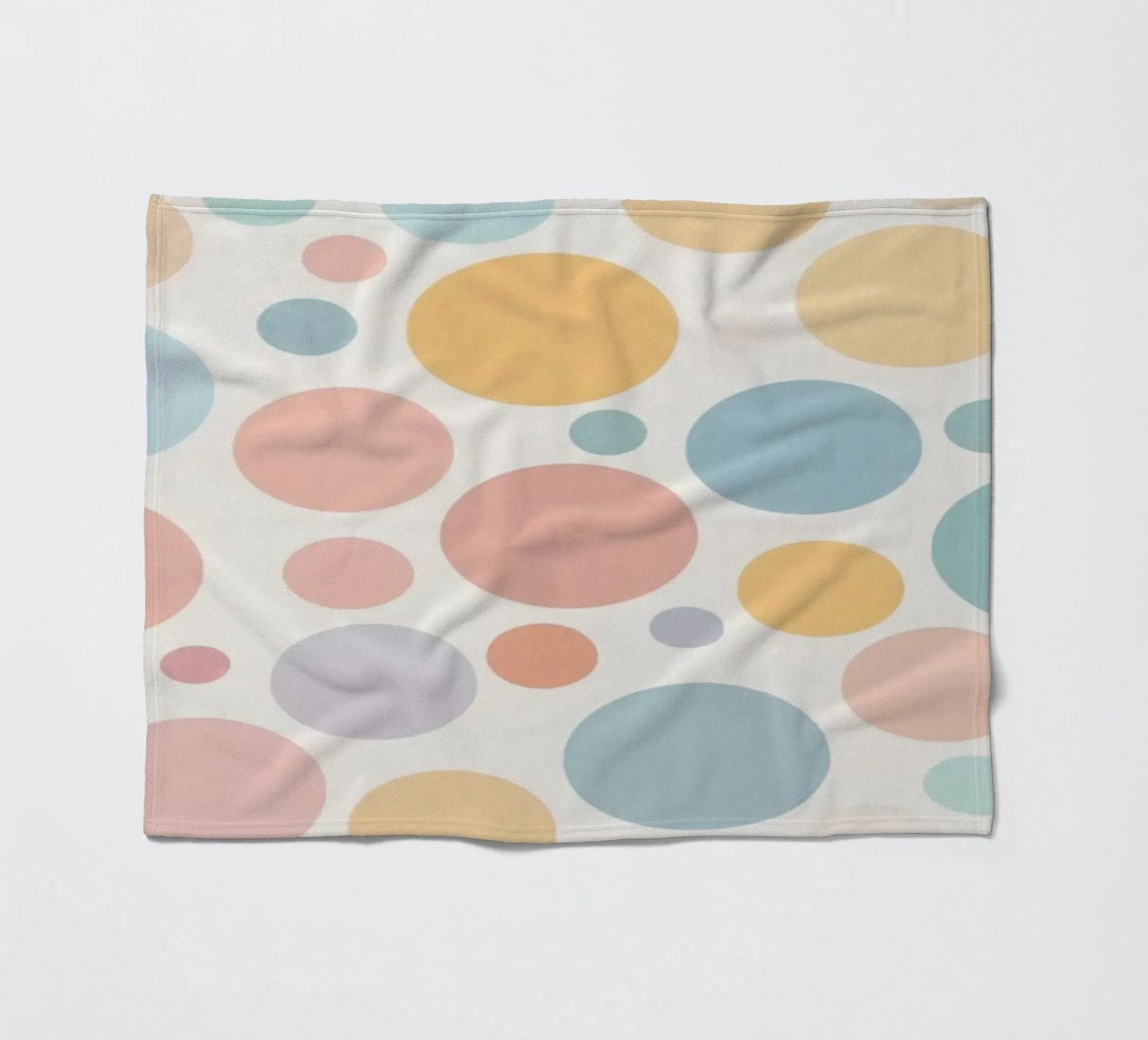 circles create a soothing  pastel background coperta in pile da DesignDoodle