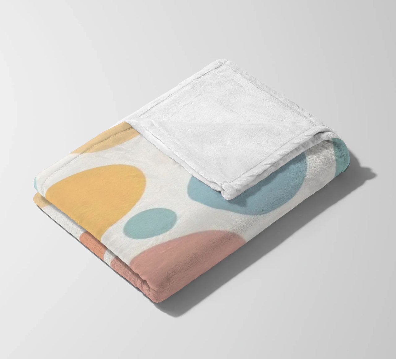 circles create a soothing  pastel background coperta in pile da DesignDoodle