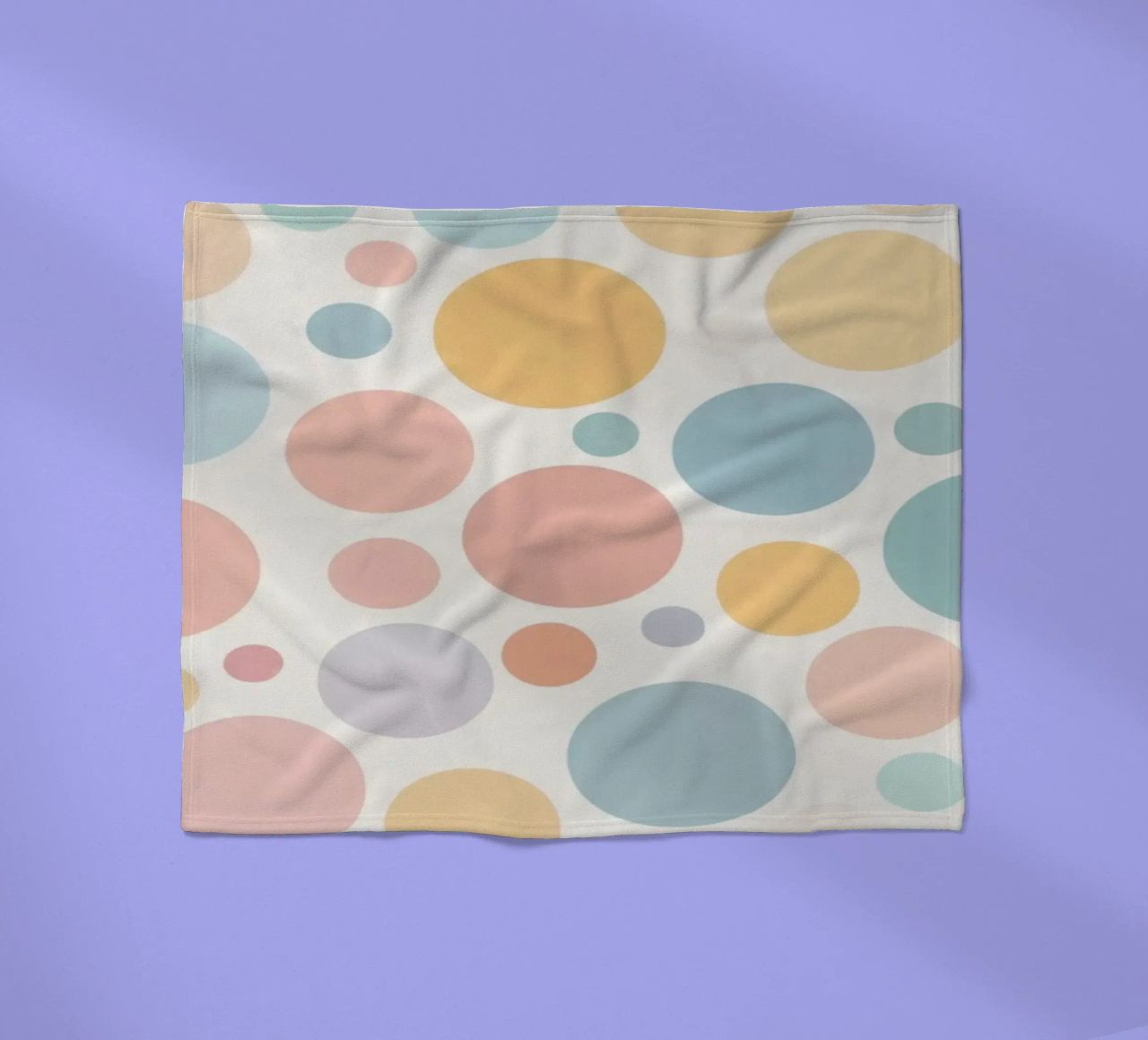 circles create a soothing  pastel background coperta in pile da DesignDoodle