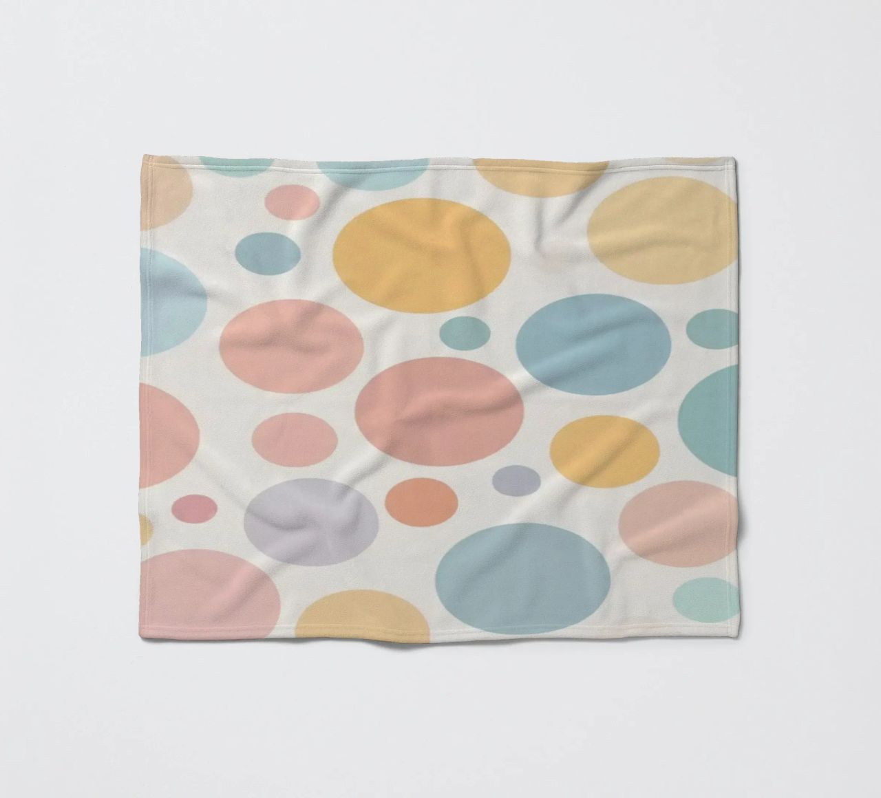 circles create a soothing  pastel background coperta in pile da DesignDoodle