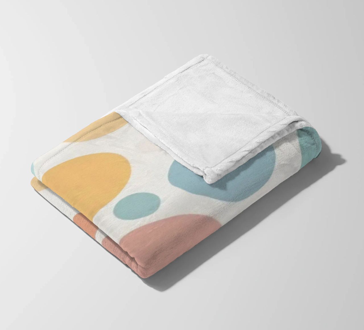 circles create a soothing  pastel background coperta in pile da DesignDoodle