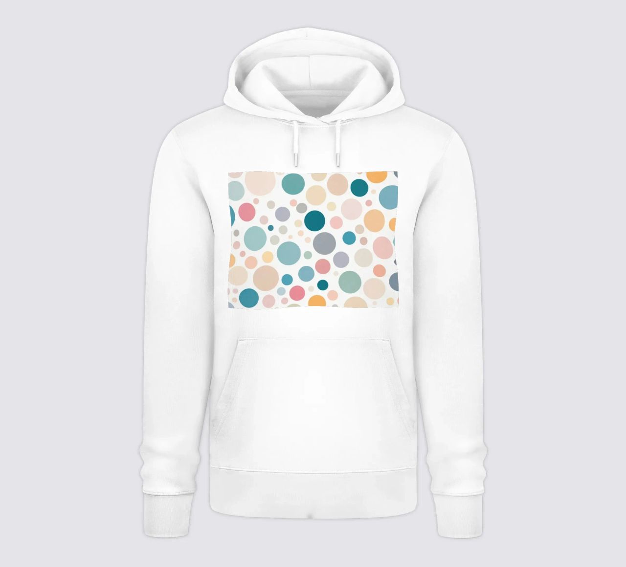 I cerchi creano un design di carta da parati vivace con toni morbidi felpa con cappuccio da DesignDoodle