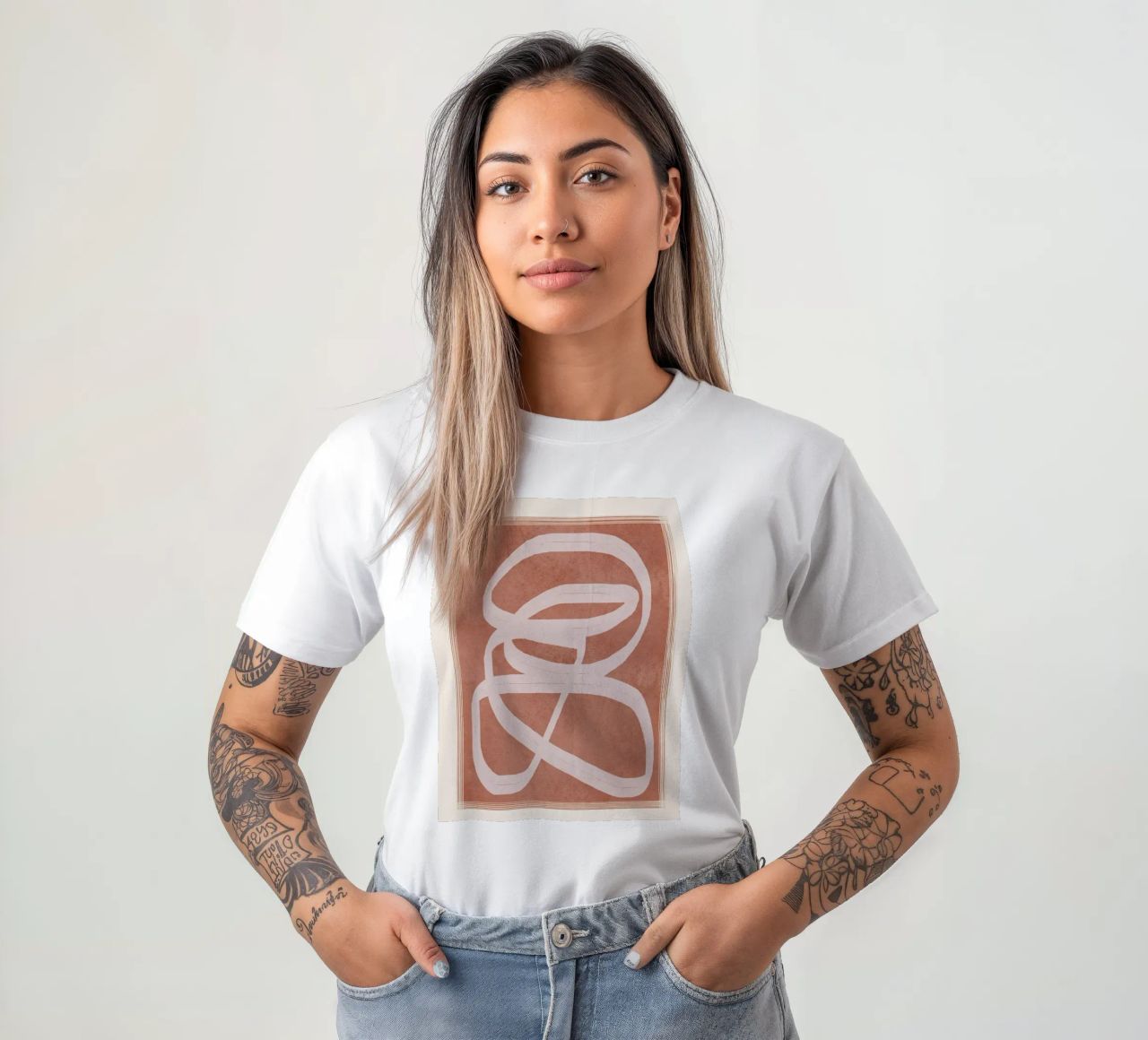 Abstract Flow I t-shirt da Flow Line