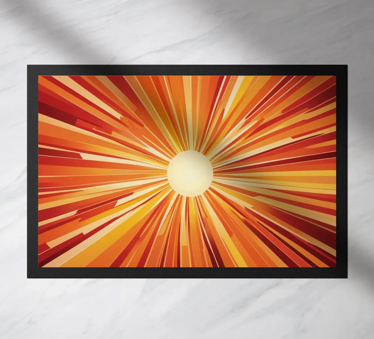 Luminoso sfondo astratto con colori moderni e radiosi zerbino da DesignDoodle