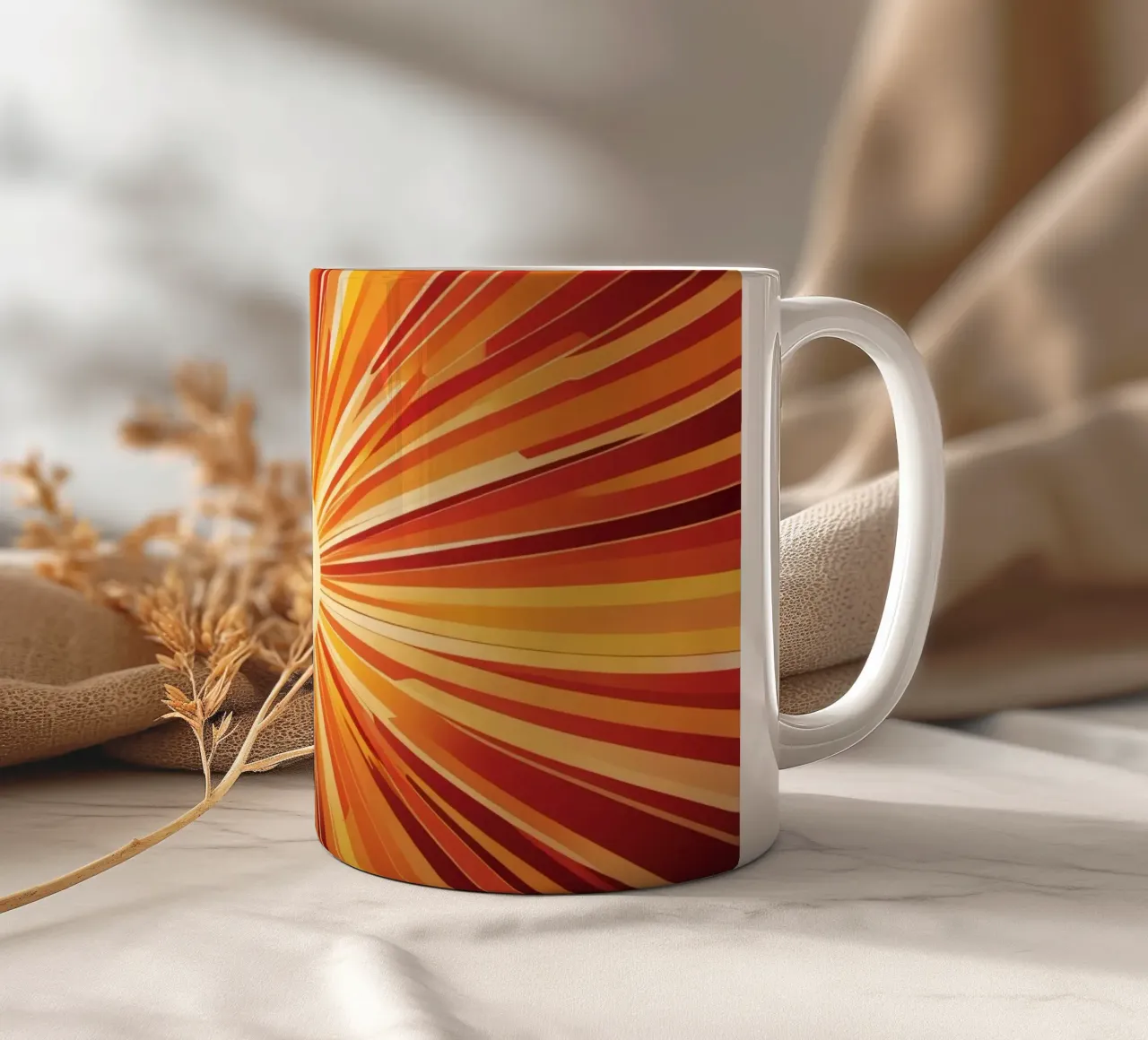 Luminoso sfondo astratto con colori moderni e radiosi tazza in ceramica da DesignDoodle