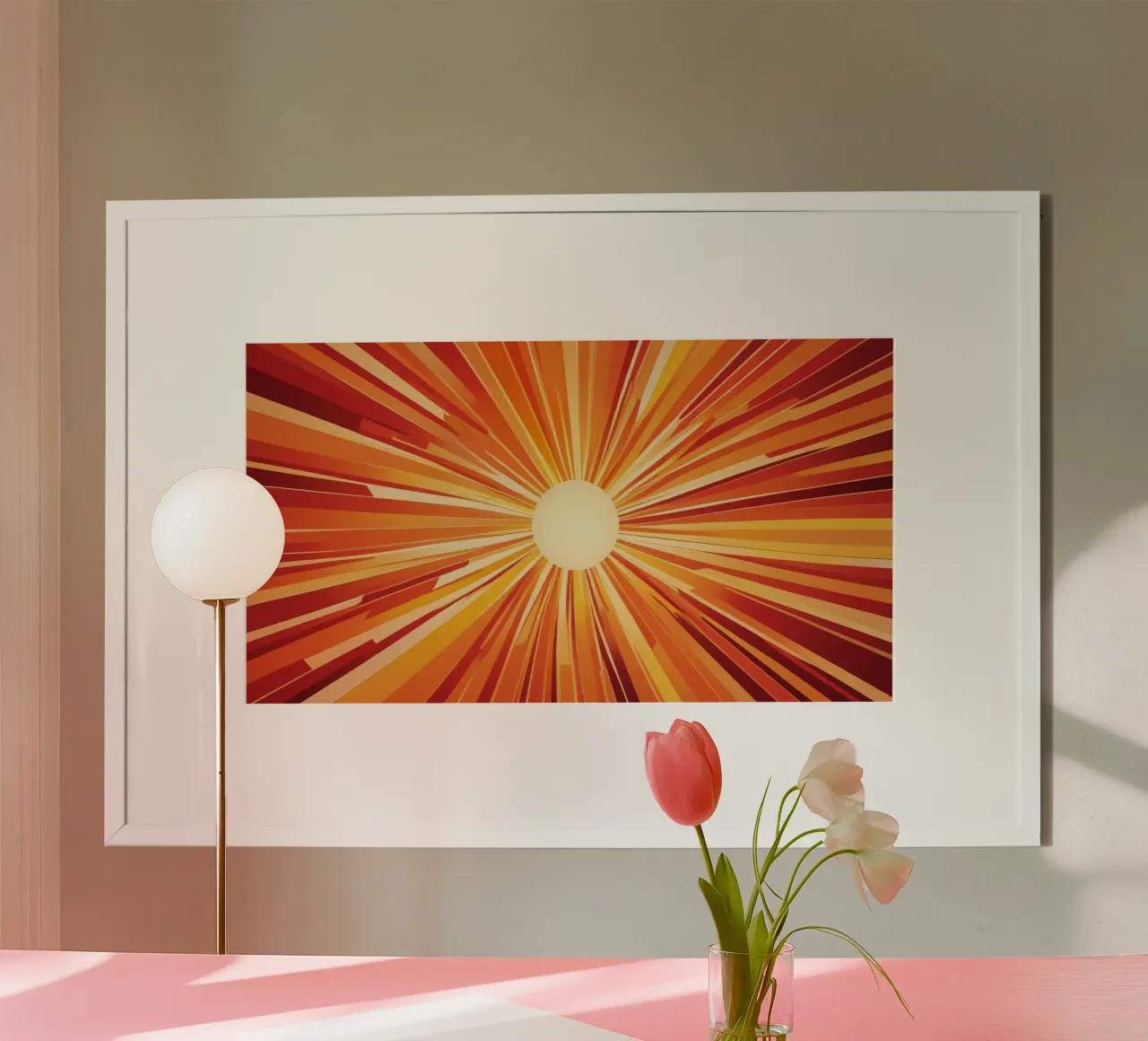 Luminoso sfondo astratto con colori moderni e radiosi carta hahnemühle da DesignDoodle