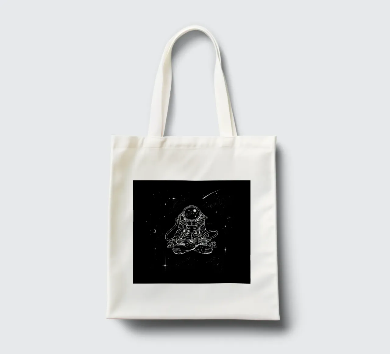 Zen Astronaut tote bag by Tobe Fonseca