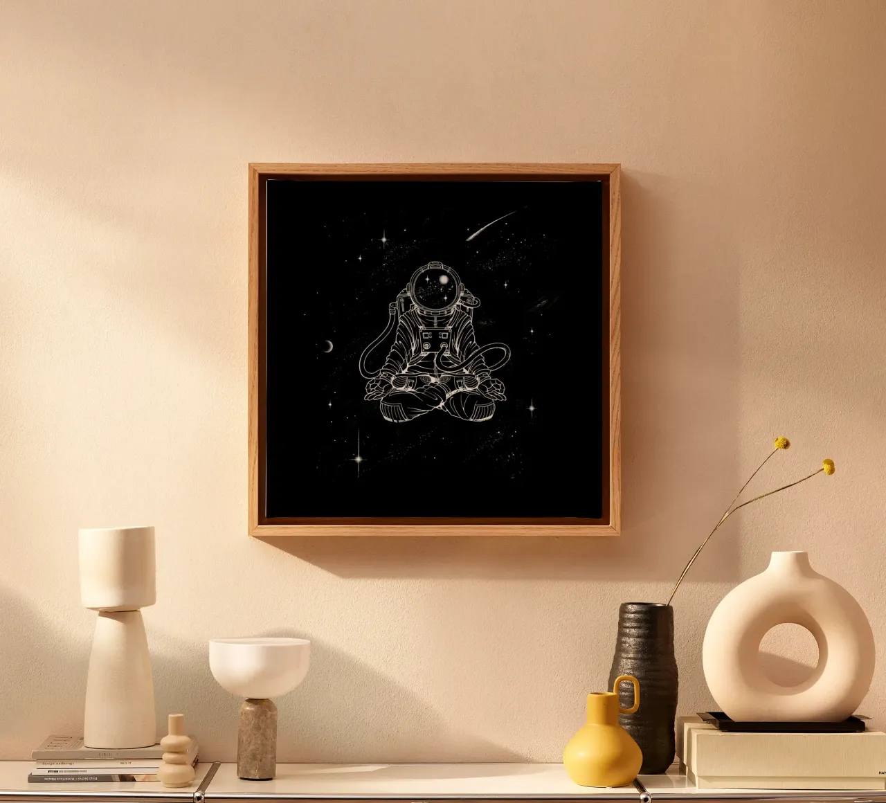 Zen Astronaut canvas by Tobe Fonseca