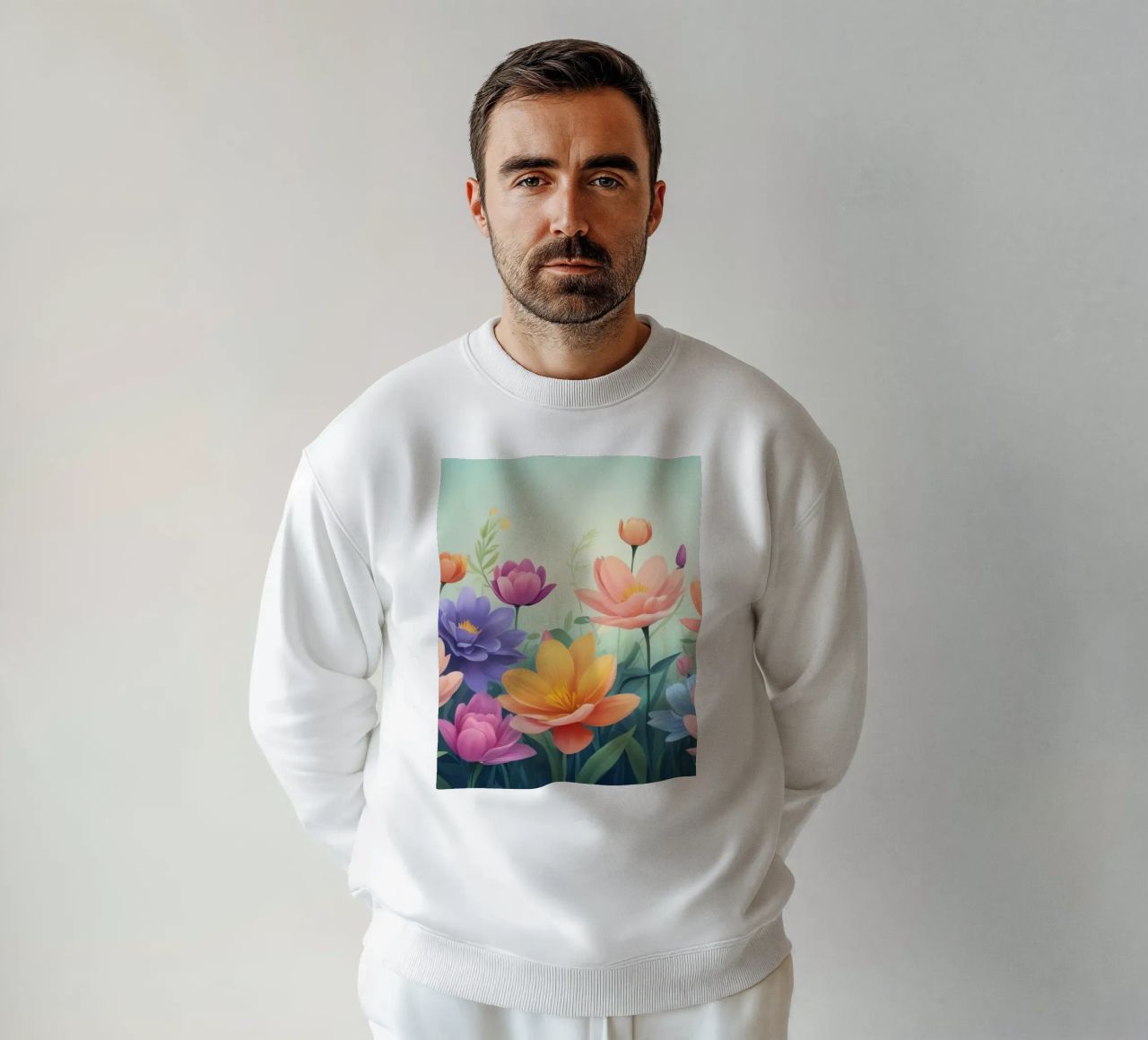 diseño floral con un relajante arreglo de flores sudadera de DesignDoodle