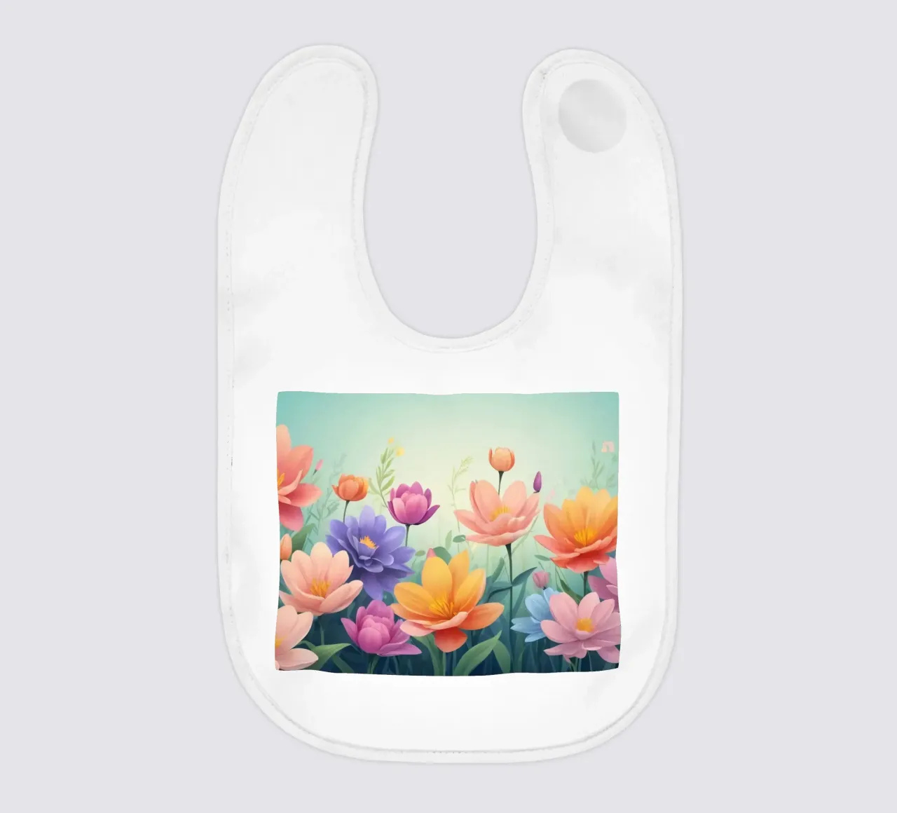 design floreale con una rilassante composizione di fiori bavaglino da DesignDoodle