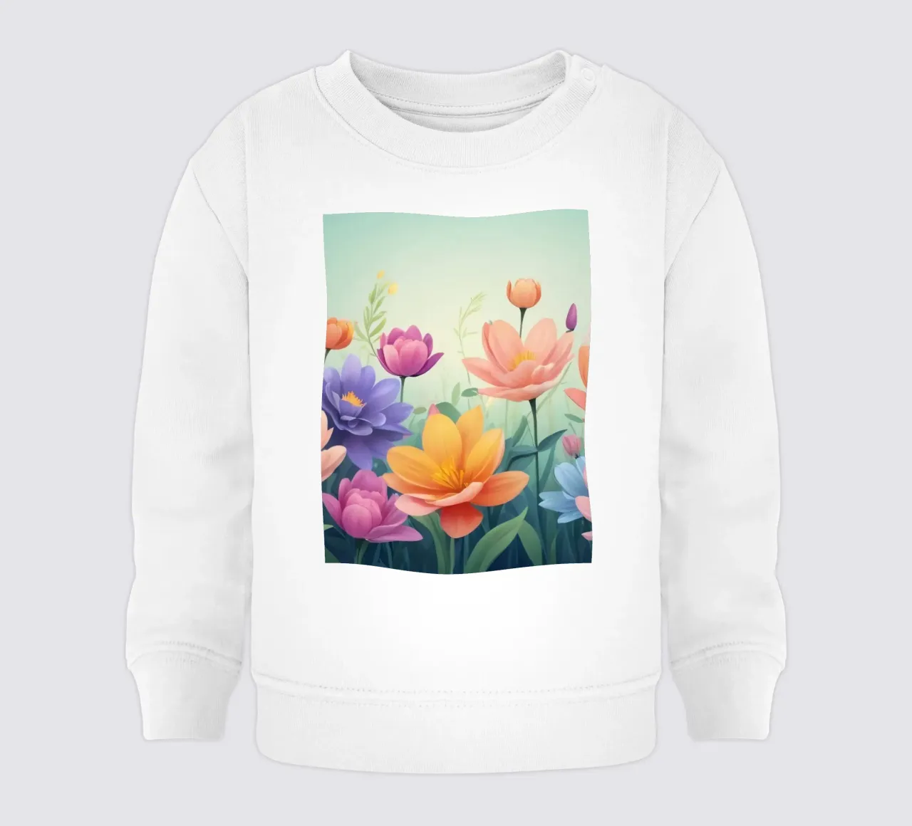 design floreale con una rilassante composizione di fiori felpa neonato da DesignDoodle