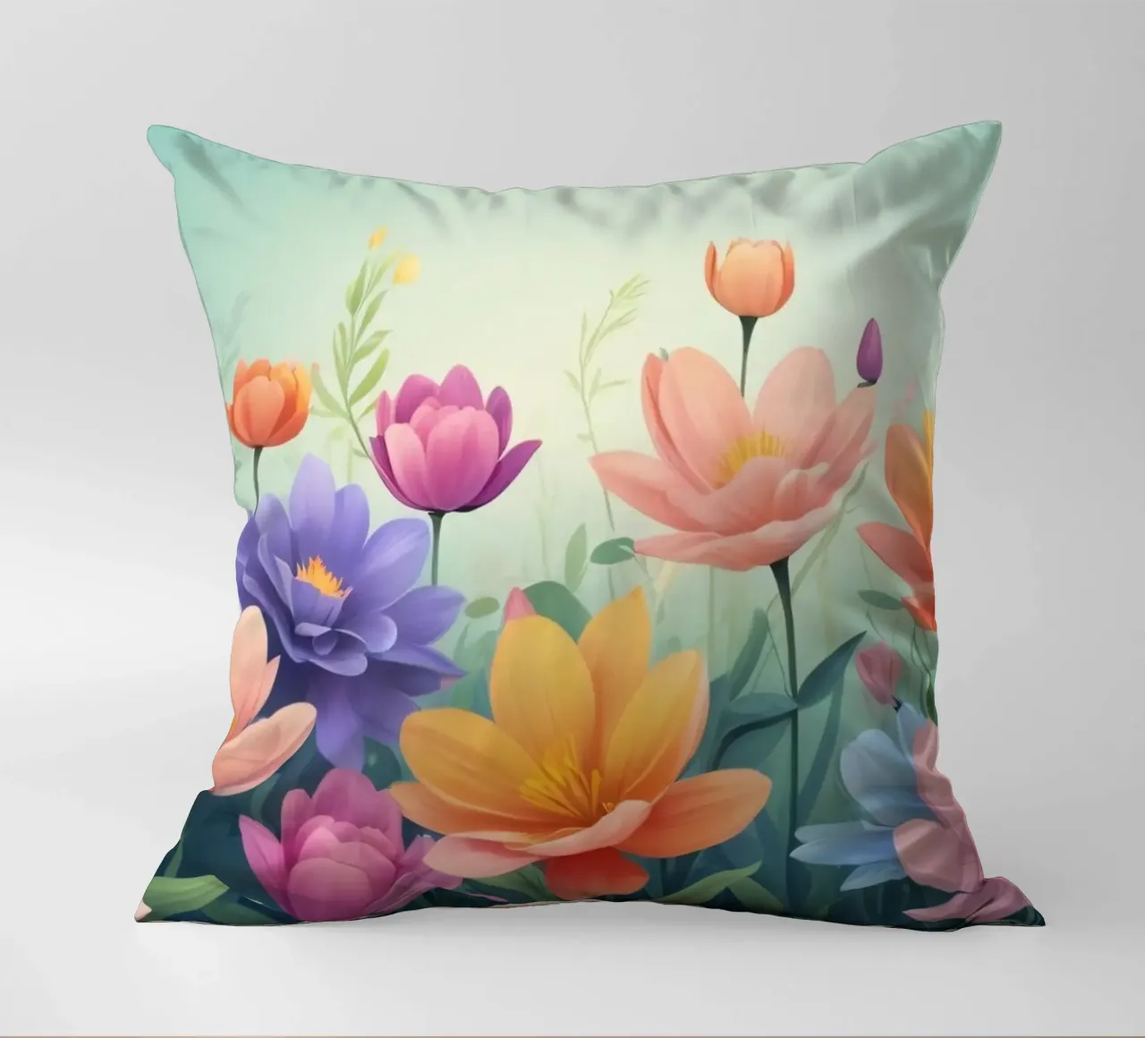 design floreale con una rilassante composizione di fiori cuscino da DesignDoodle