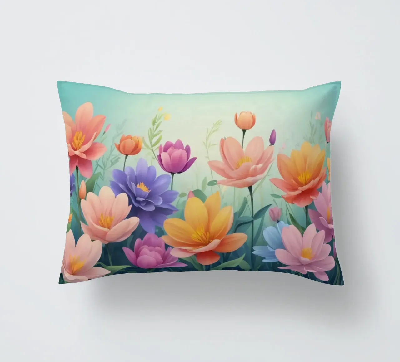 design floreale con una rilassante composizione di fiori cuscino da DesignDoodle
