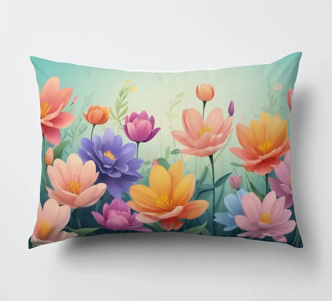 design floreale con una rilassante composizione di fiori cuscino da DesignDoodle