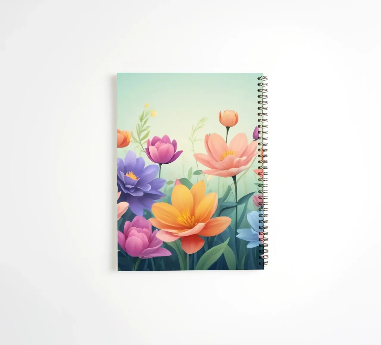 design floreale con una rilassante composizione di fiori diario ad anelli da DesignDoodle