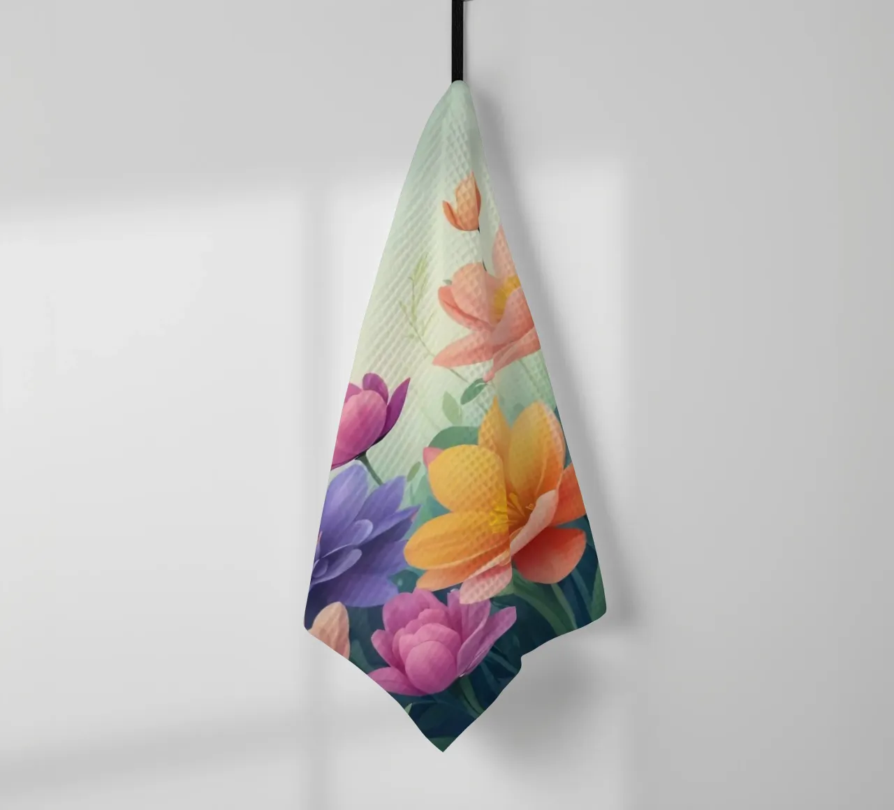 design floreale con una rilassante composizione di fiori canovaccio da cucina da DesignDoodle