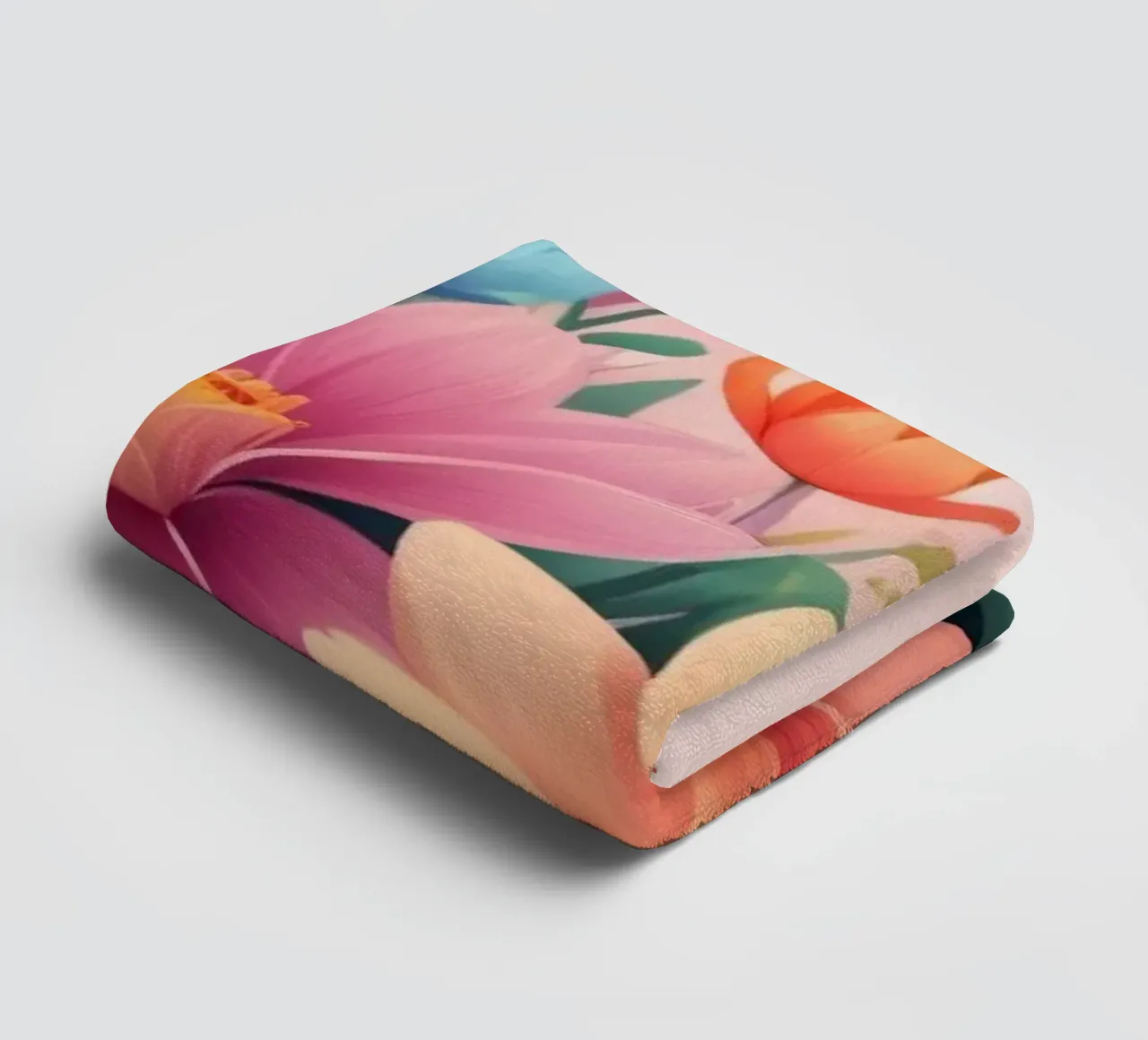 Lebendiges Blumendesign für einen atemberaubenden Blumenhintergrund Handtuch von DesignDoodle