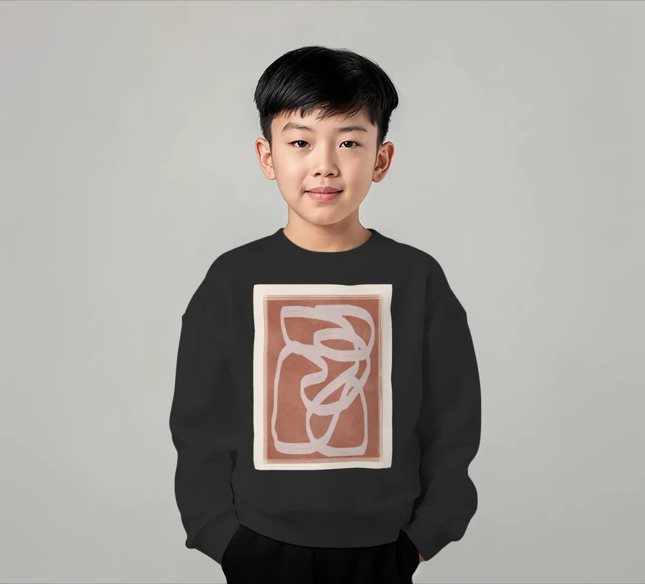 Abstract Flow II felpa bambino da Flow Line