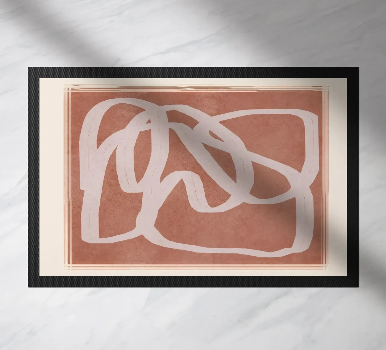 Abstract Flow II doormat by Flow Line