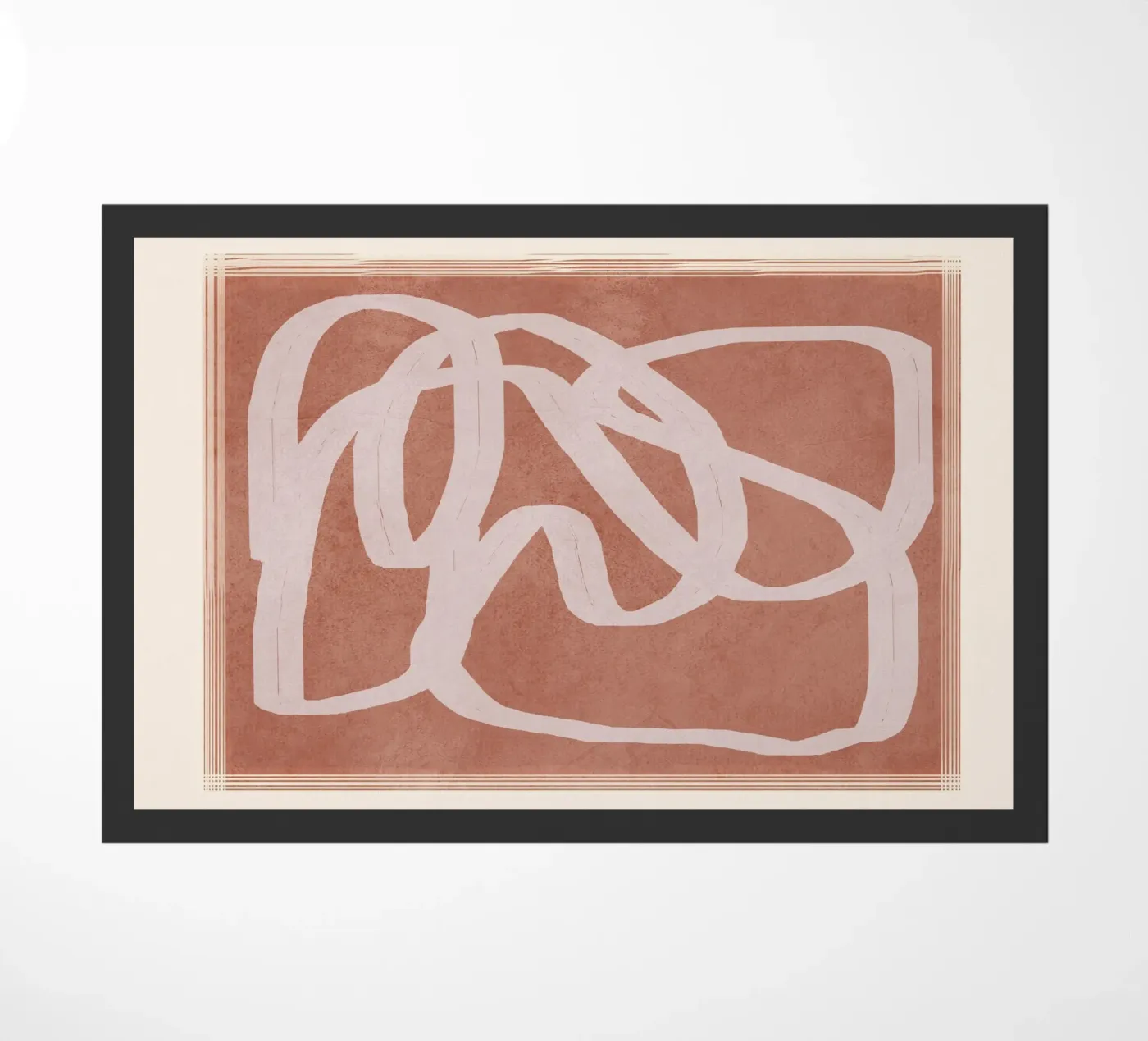 Abstract Flow II doormat by Flow Line
