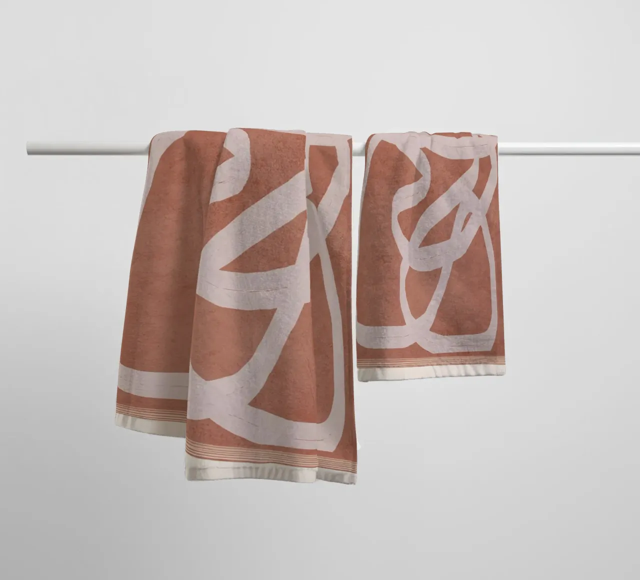 Abstract Flow II asciugamano da bagno da Flow Line