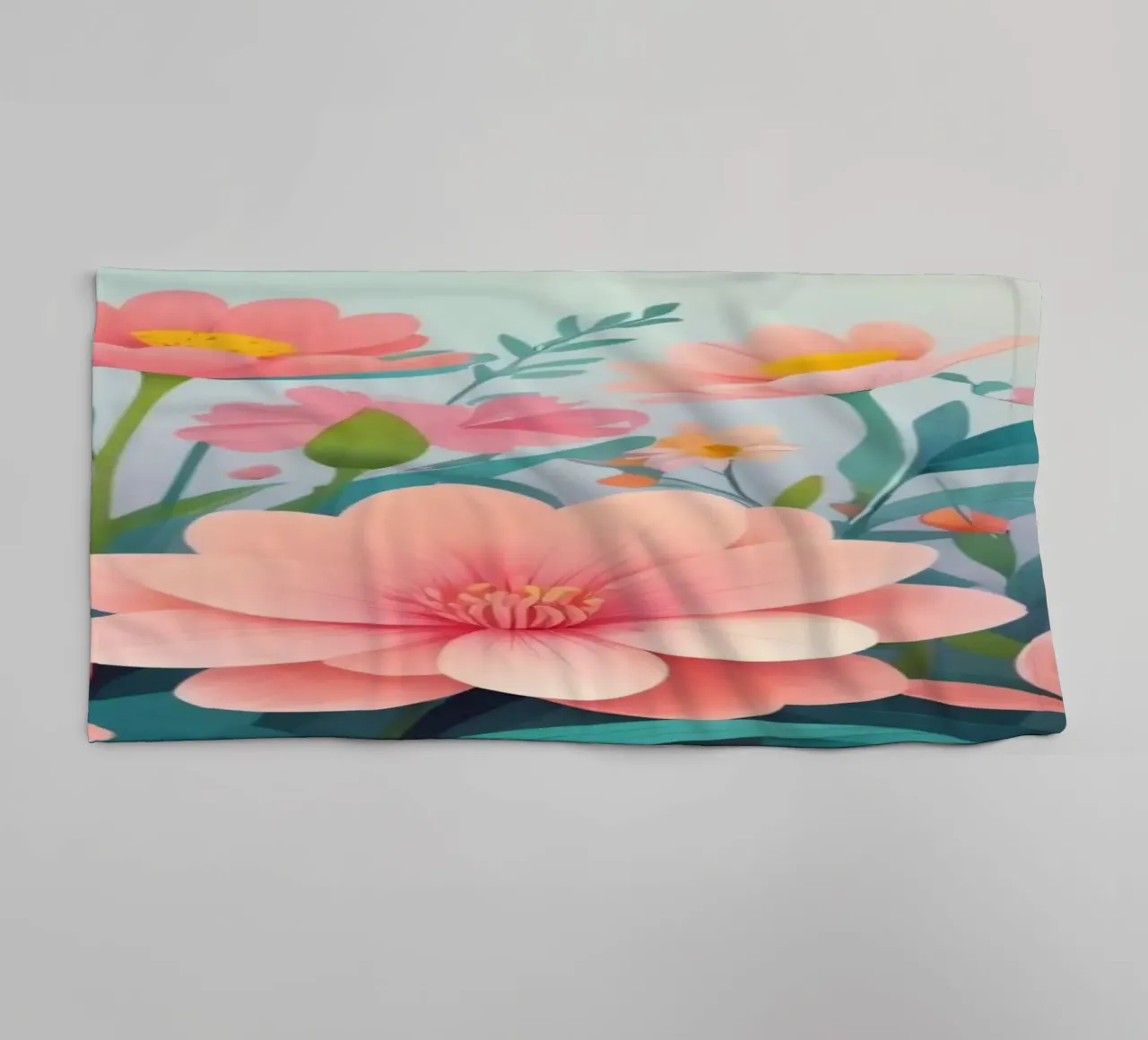 Composizione floreale colorata con tenui tonalità pastello asciugamano da bagno da DesignDoodle