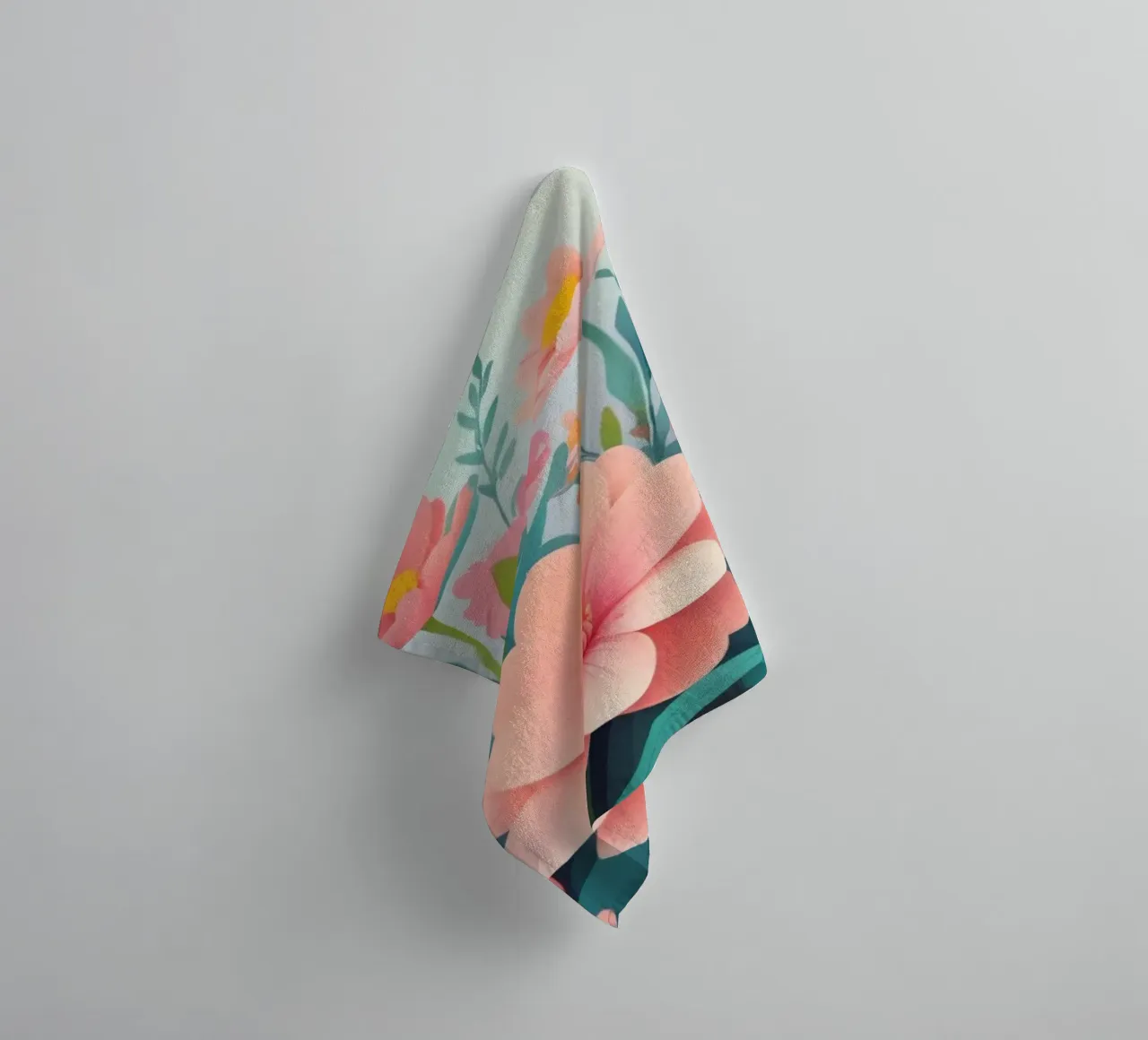 Composizione floreale colorata con tenui tonalità pastello asciugamano da bagno da DesignDoodle