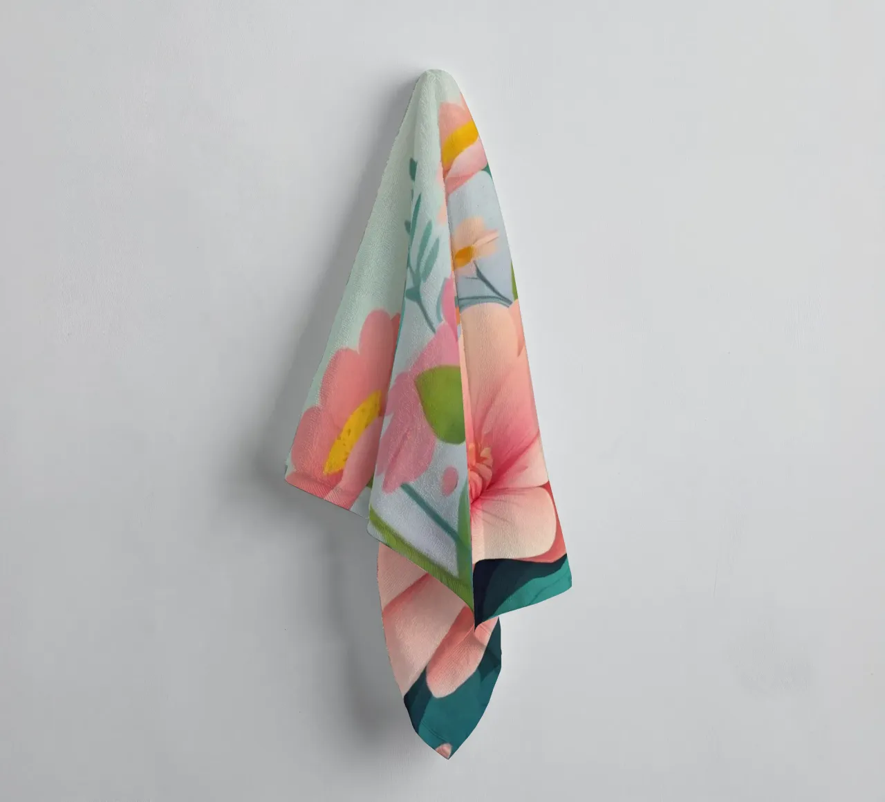 Composizione floreale colorata con tenui tonalità pastello asciugamano da bagno da DesignDoodle