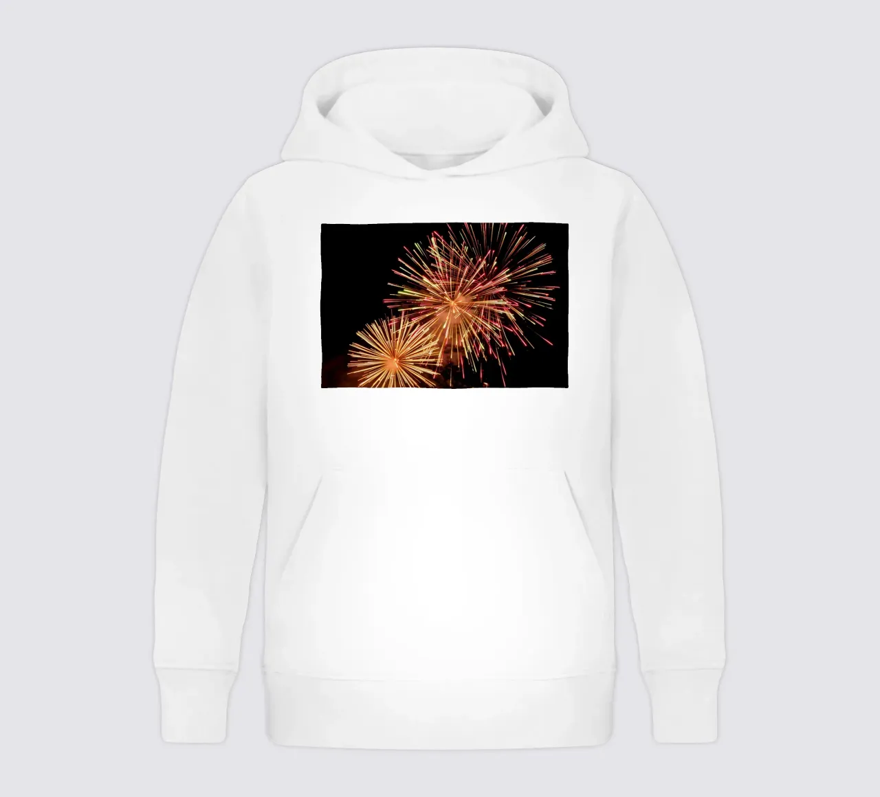 i fuochi d'artificio illuminano il cielo notturno in un'esibizione spettacolare felpa bambino con cappuccio da DesignDoodle