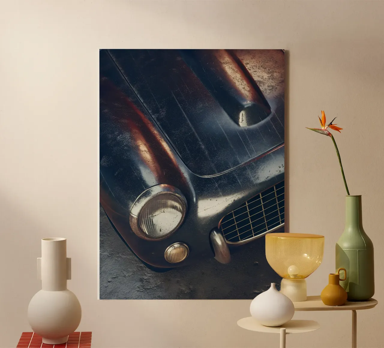 Auto d'epoca Drak Vibes tela con Cornice a cassetta da CAR EDITION