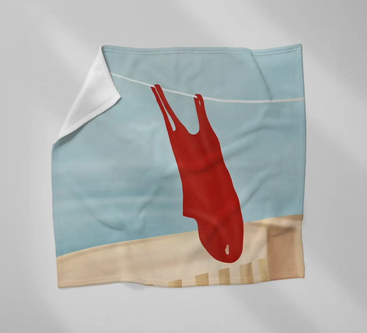Bathing Suit fleece blanket by Flow Line