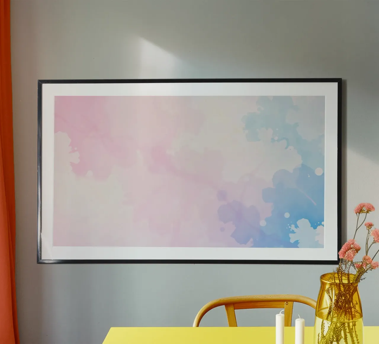 Abstracte zachte pastel achtergrond ontwerp aquarel hahnemühle van DesignDoodle