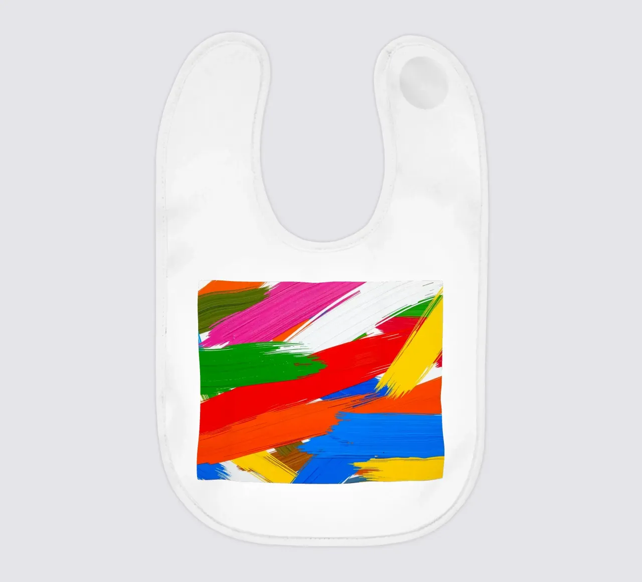 lebendige Pinselstriche und künstlerisches Flair Babylätzchen von DesignDoodle