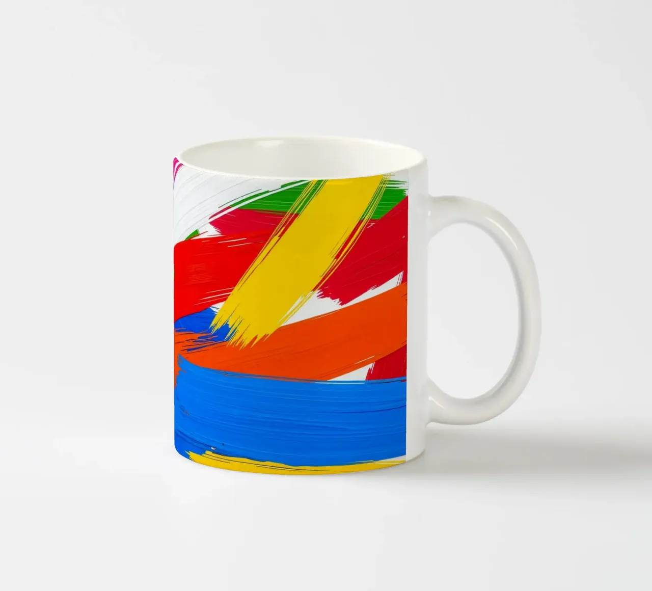 pennellate vivaci ed estro artistico tazza in ceramica da DesignDoodle