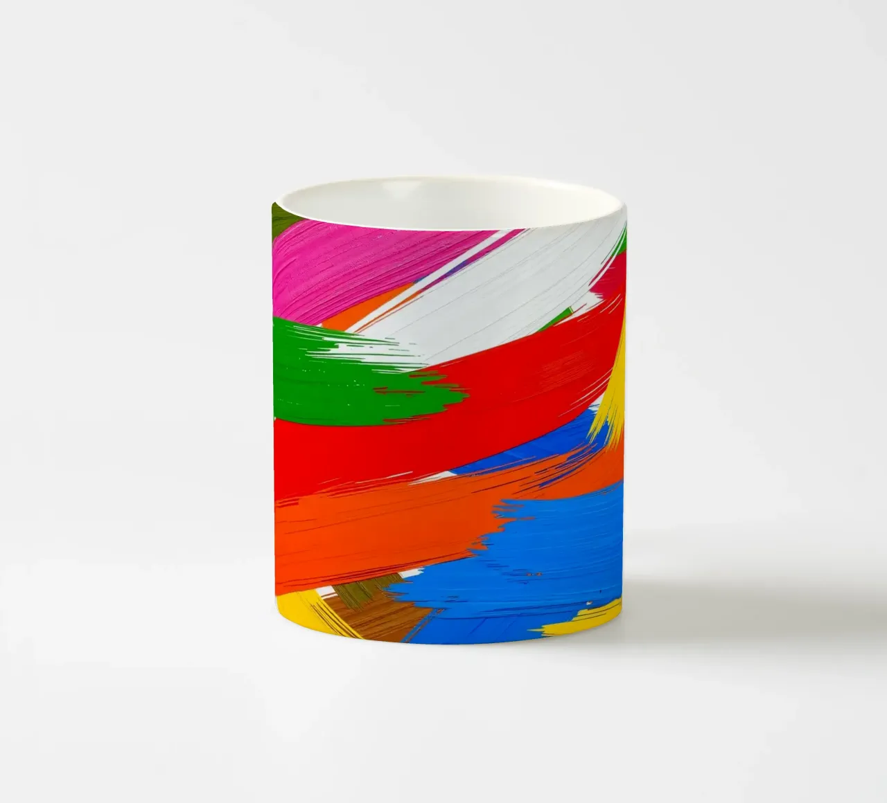 pennellate vivaci ed estro artistico tazza in ceramica da DesignDoodle