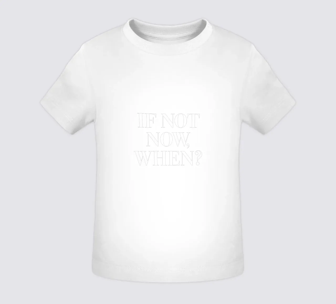 Se non ora Quando motivare il design tipografico maglietta neonato da THE MOTIVATED TYPE