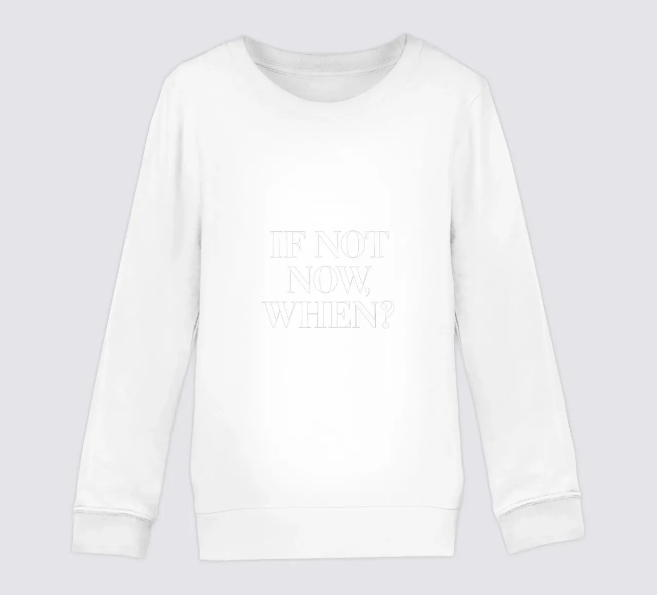 Se non ora Quando motivare il design tipografico felpa bambino da THE MOTIVATED TYPE