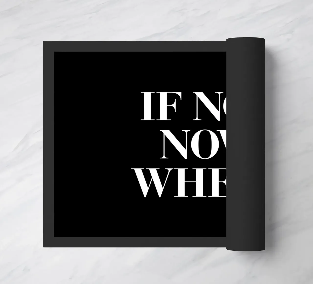 Se non ora Quando motivare il design tipografico zerbino da THE MOTIVATED TYPE